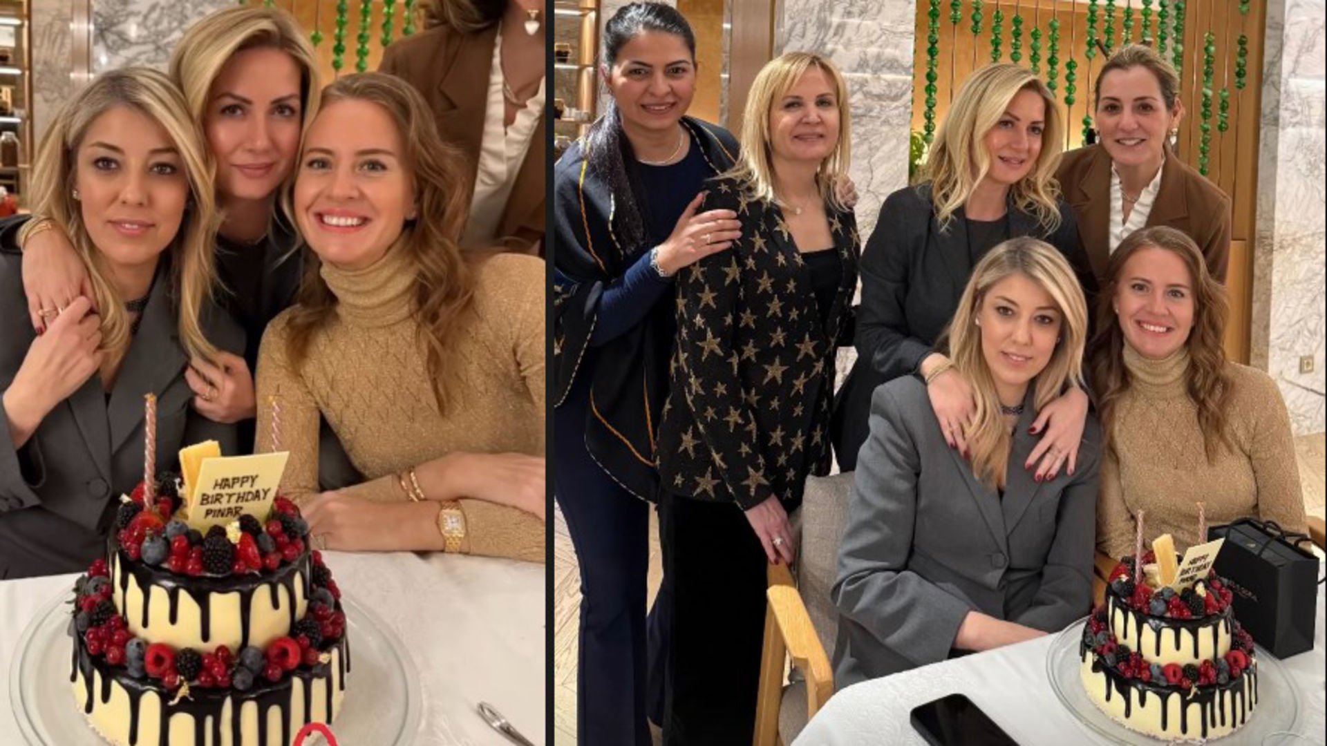 Yeni yaşına dostlarıyla ‘Merhaba’ dedi…