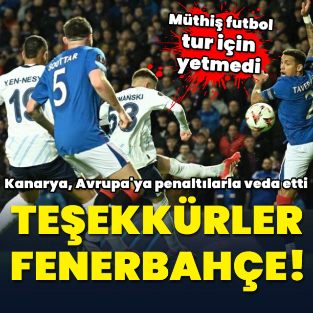 Teşekkürler Fenerbahçe!