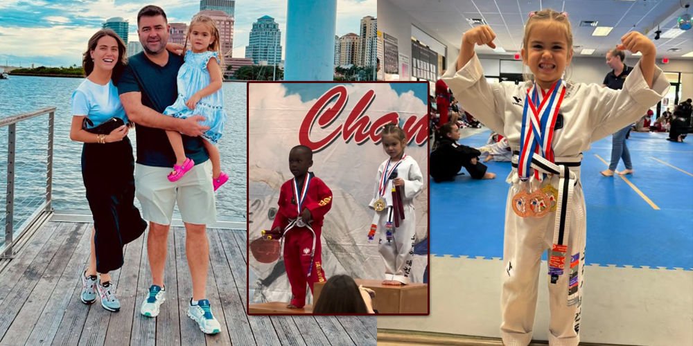 Minik Talia'nın 'Tekvando' zaferi...