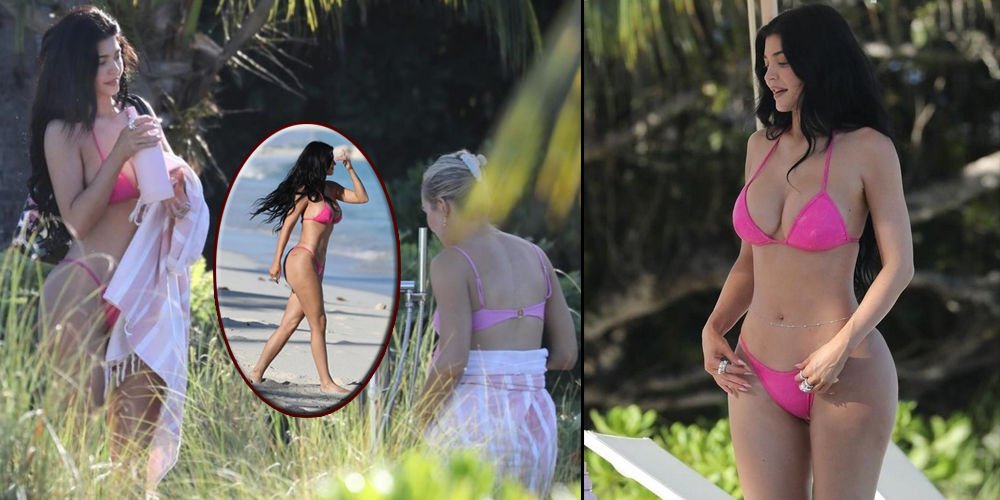 Kylie Jenner tatile çıktı