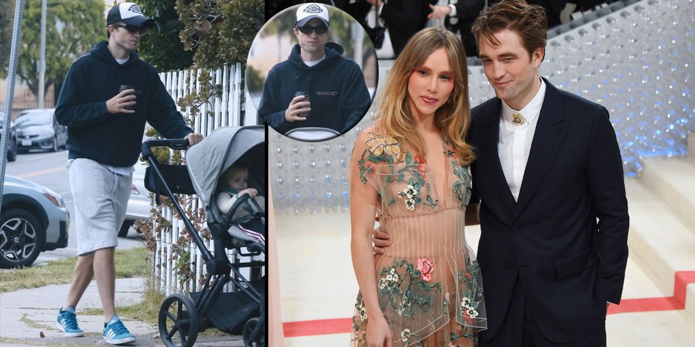 Pattinson, kızıyla yürüyüşte...