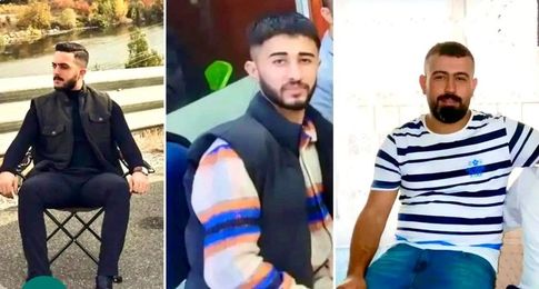 27 yaşındaki Ali Bulut (solda), aynı yaştaki İbrahim Bulut (ortada) ve 25 yaşındaki Mehmet Bulut (sağda).