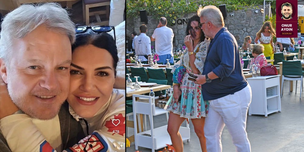 Aşıklar birlikte Bodrum'da...