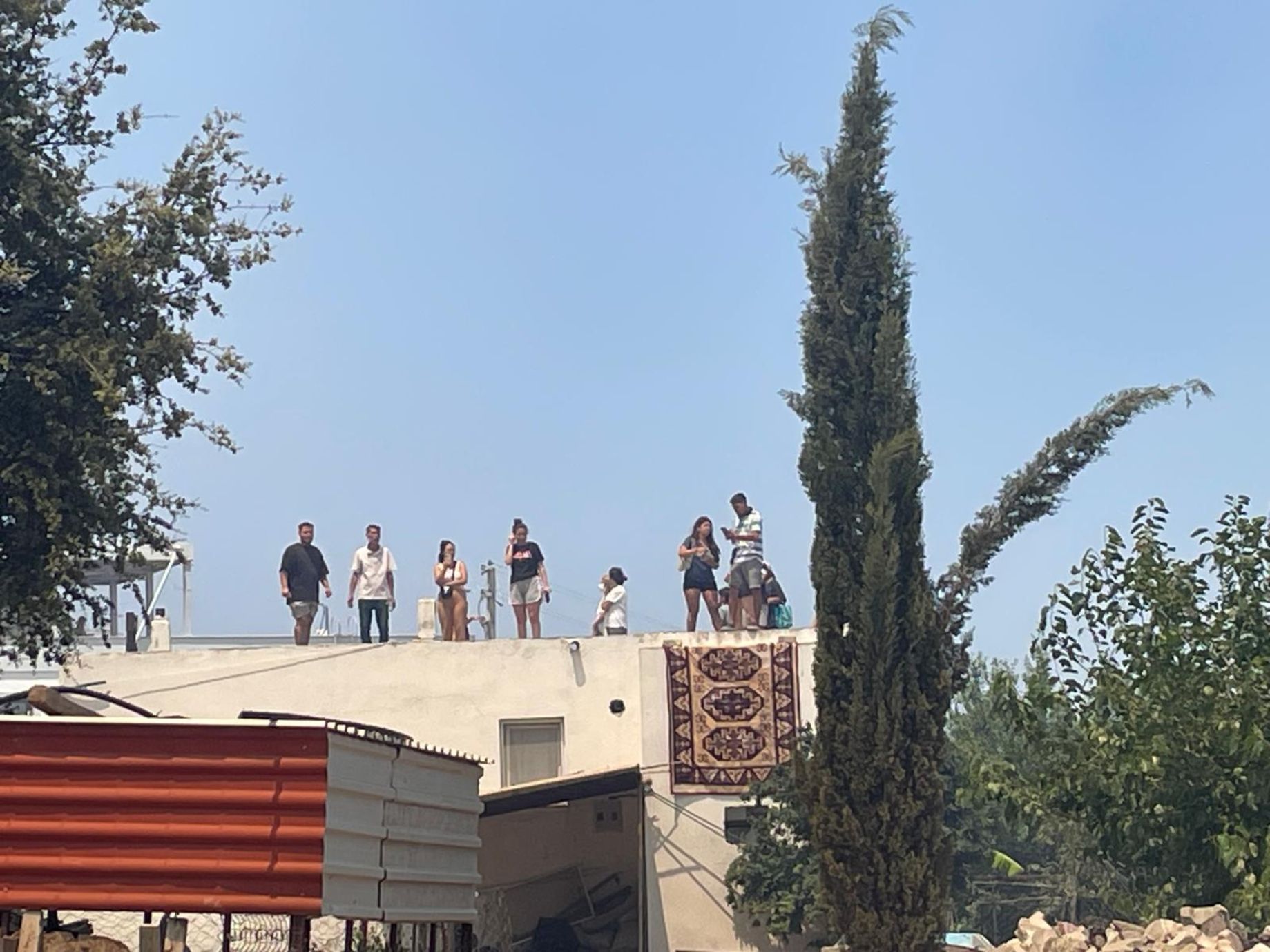 Türkbükü’nde orman yangını çıktı
