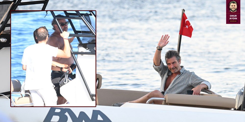 Dümene geçip koyları gezdi