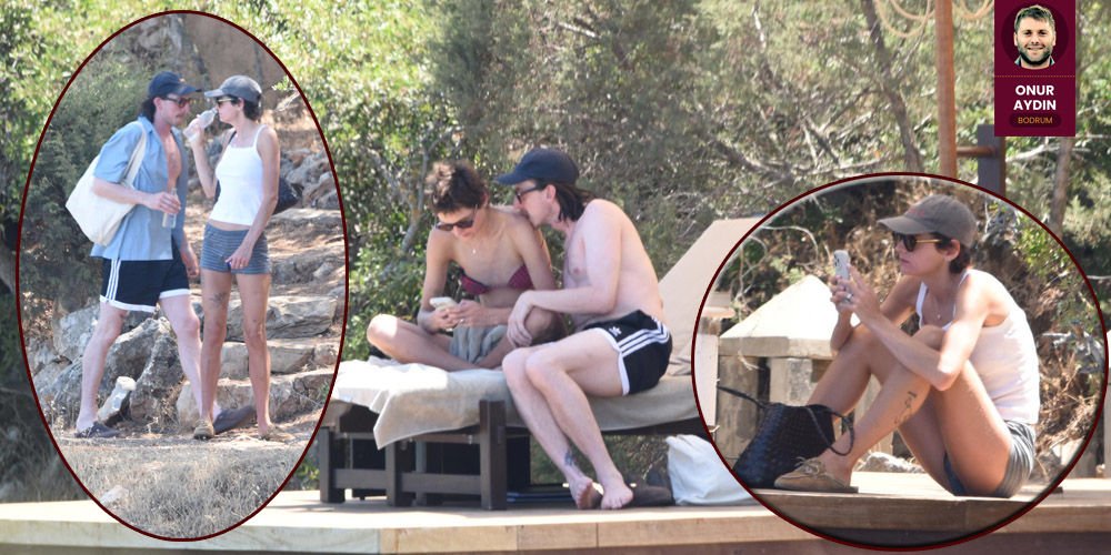 Hollywood yıldızı sevgilisiyle Bodrum'da...