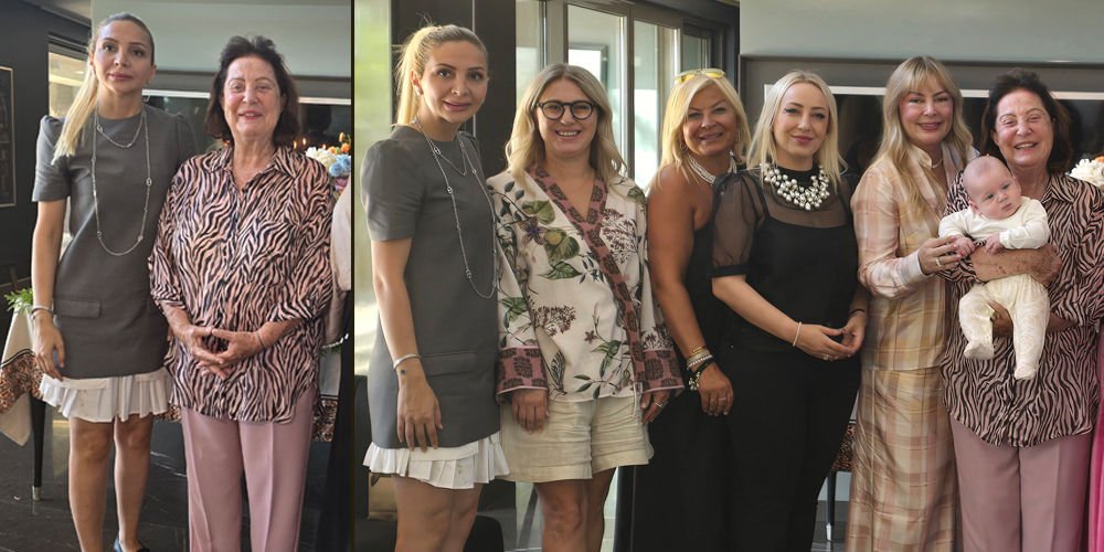 Çay saatinde dostlarını ağırladı...