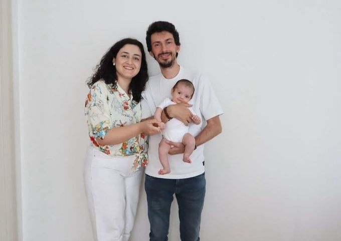 Hayatını kaybeden Hüsniye Çelik Şahin (32) ve 3,5 aylık oğlu Aras Şahin