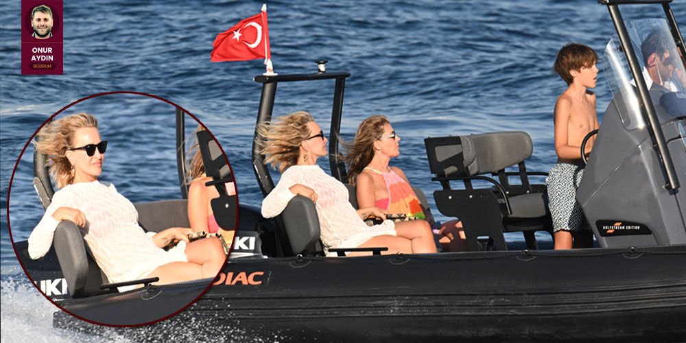 Denizde tur attılar...