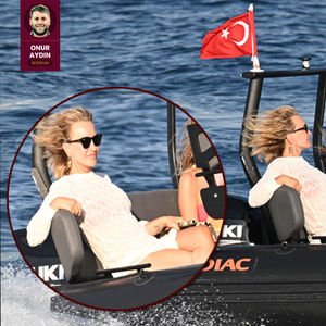 Denizde tur attılar...
