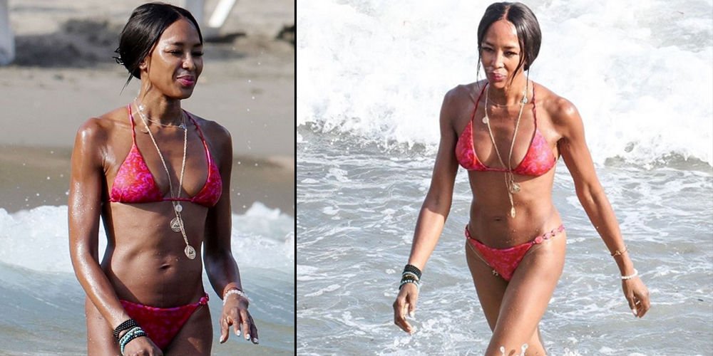 Naomi Campbell Ibiza tatilinde