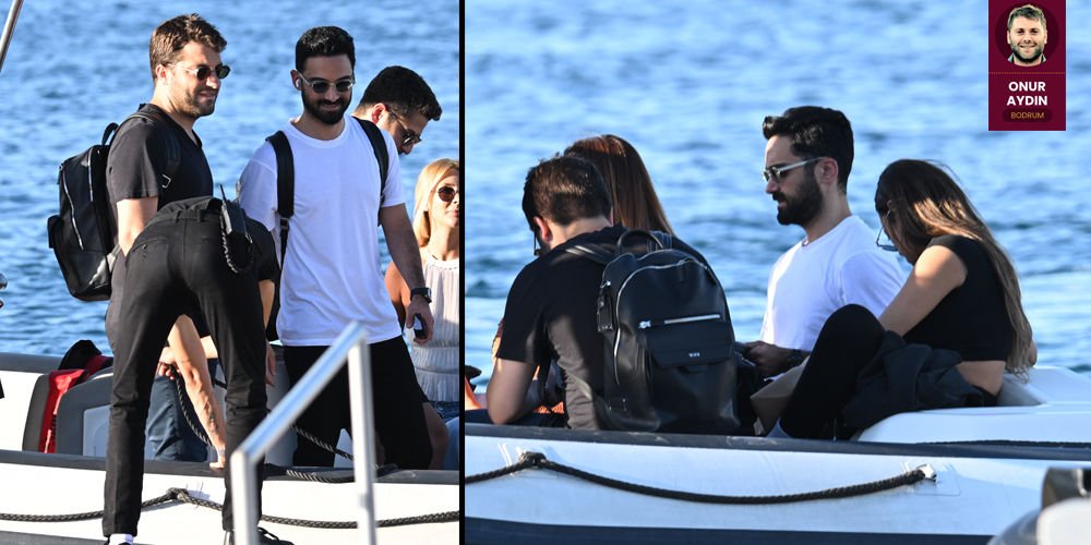 Bodrum'da arkadaşlarıyla...