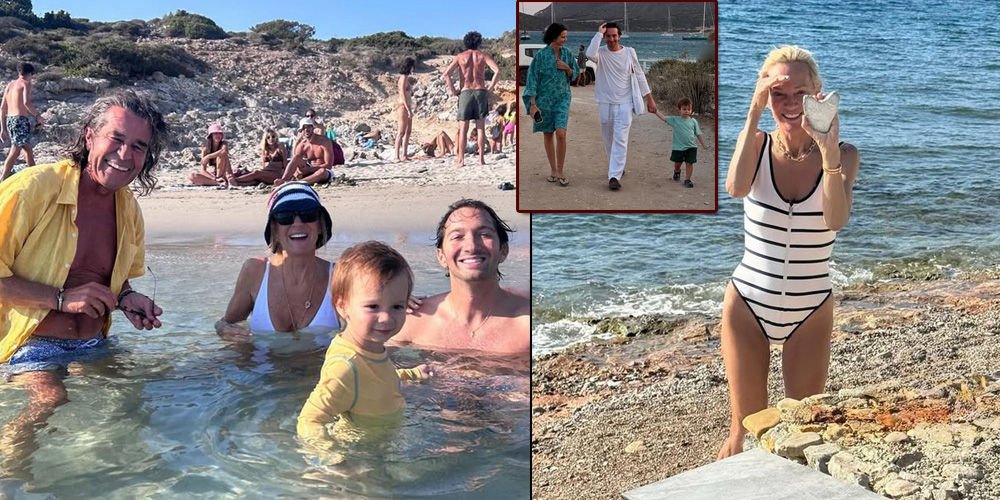 Ailece tatil yaptılar...