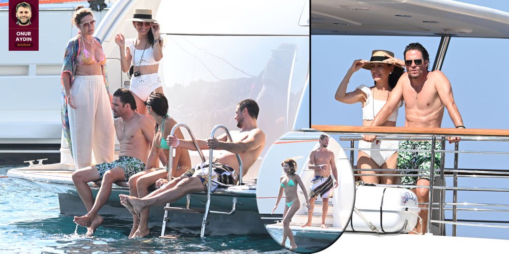 Bodrum'da ünlü misafirlerini ağırladılar