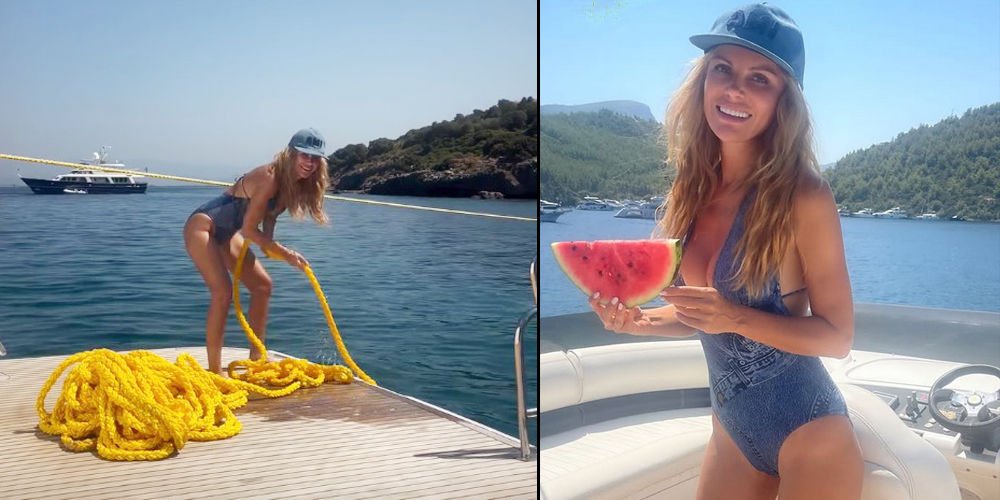 Teknede iş başında...