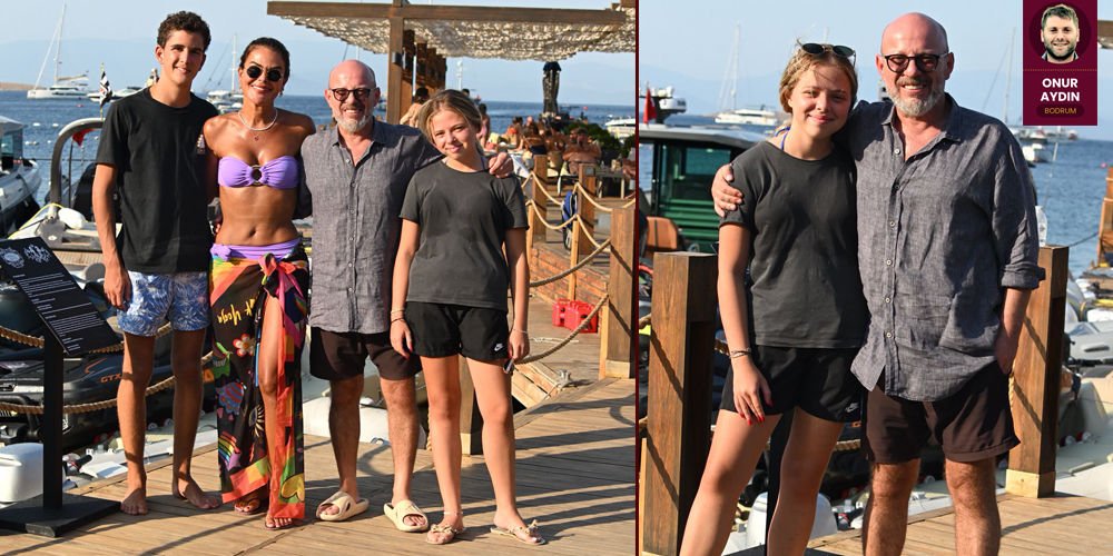 Bodrum'da ailesiyle tatil yaptı