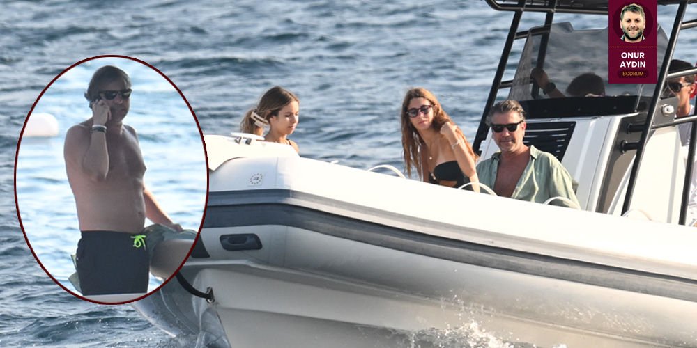 Antebi, kızlarıyla mavi sularda...