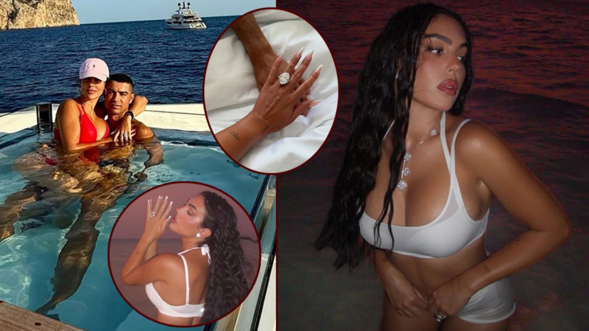 Georgina yüzüğüyle poz verdi