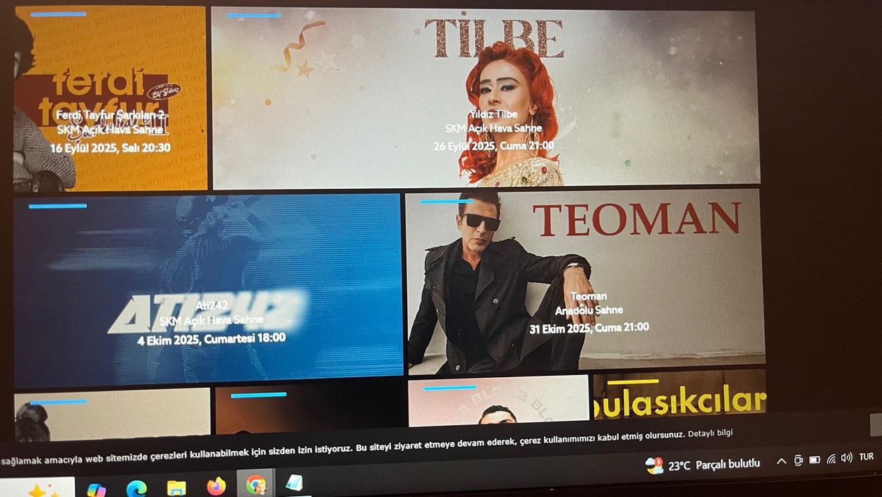 tkinlik sayfasında Manifest'in konseri artık görünmüyor.