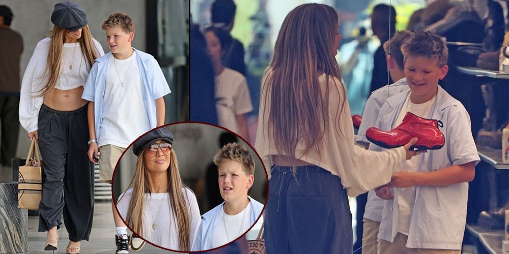 JLO, eski eşinin oğluyla alışverişte...