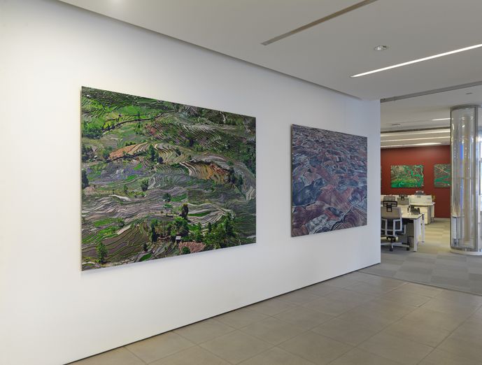 Edward Burtynsky: Dönüşen Yeryüzü. Küratör: Marcus Schubert. Sergiden görünüm: Borusan Contemporary, İstanbul, 2025. Fotoğraf: Hadiye Cangökçe