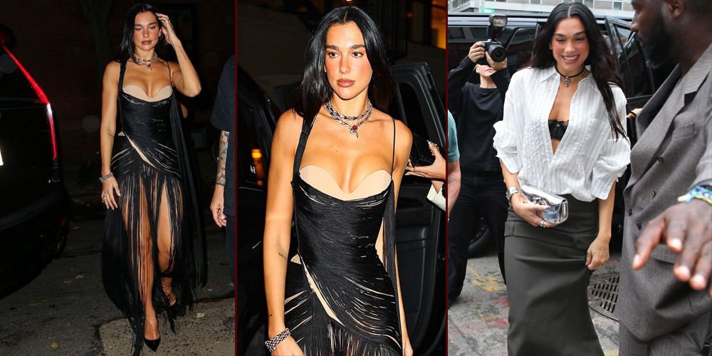 Dua Lipa'nın New York şıklığı...