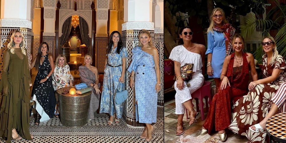Dostlarıyla Marakeş'i gezdi