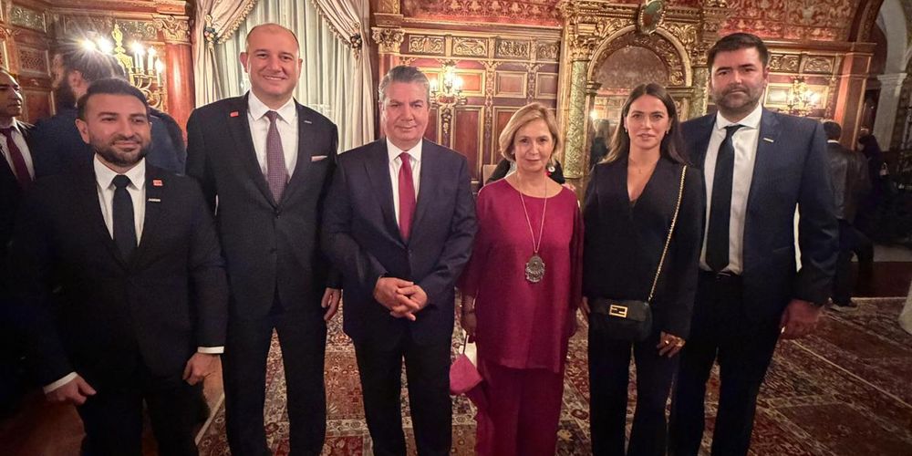 Amerika'da resepsiyona katıldılar