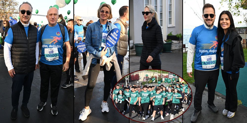 Eğitime destek için koştular