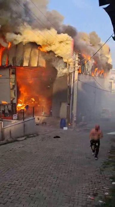 Facia anında, yaralının olay yerinden kaçışı da kameraya yansıdı.