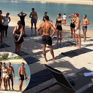 Dubai'de ailece spor yaptılar