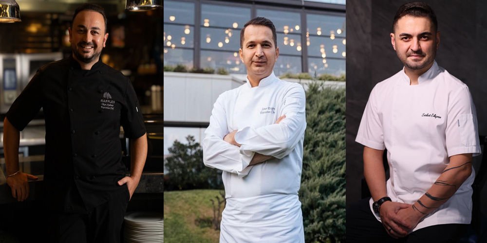 Üç şef bir sofra...