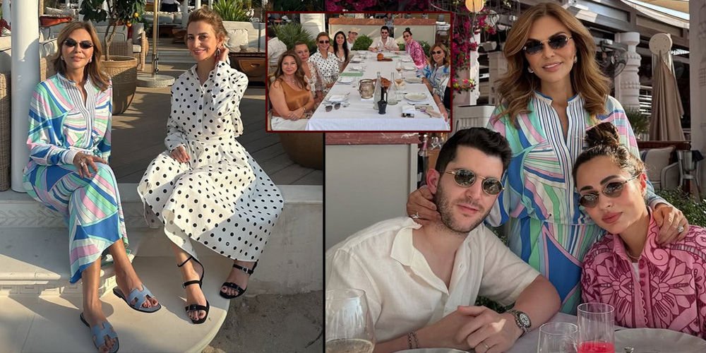 Ailesi ve dostlarıyla tatilde...