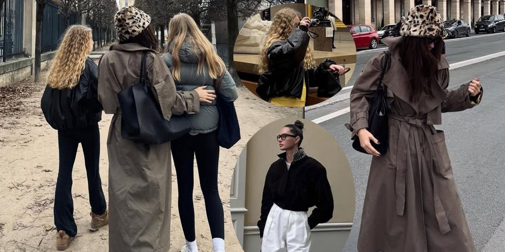 Kızlarıyla Paris'te...