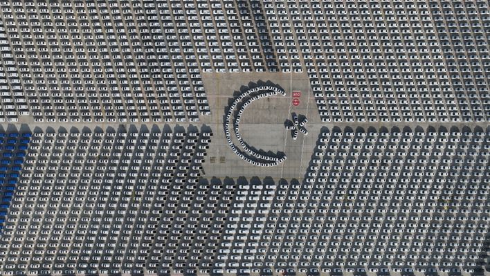 Cumhurbaşkanı Recep Tayyip Erdoğan’ın katıldığı törenle jandarma ve emniyete teslim edilerek hizmete alınan yeni araçlar Atatürk Havalimanı’nda görüntülendi.