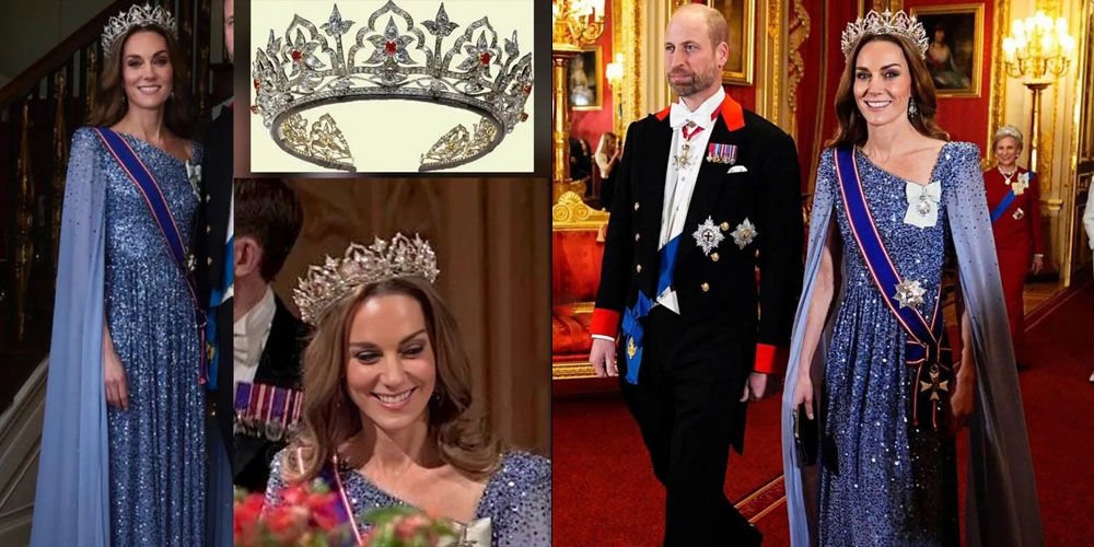 Elmaslı taçla davete katıldı