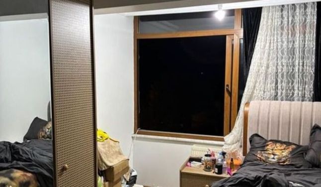 Güllü'nün düştüğü pencere.