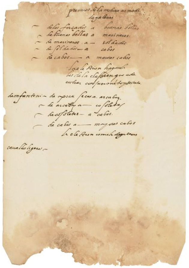 Aristokrat bir İspanyol ailenin dört asır boyunca muhafaza ettiği ve Londra’da yarın mezata çıkacak olan İnebahtı bozgunu ile ilgili belgeler.