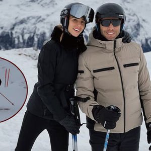 St. Moritz'de kayak yaptılar...