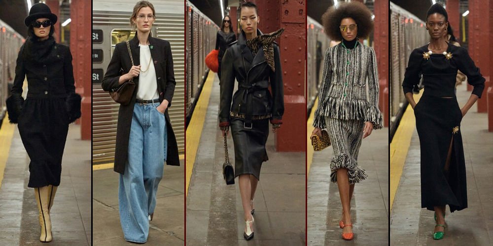 New York metrosunda defile...