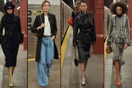 New York metrosunda defile...