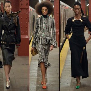 New York metrosunda defile...