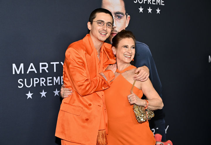 Timothee Chalamet ve annesi