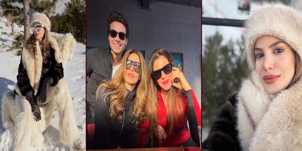 Kosifler kayak tatilinde...