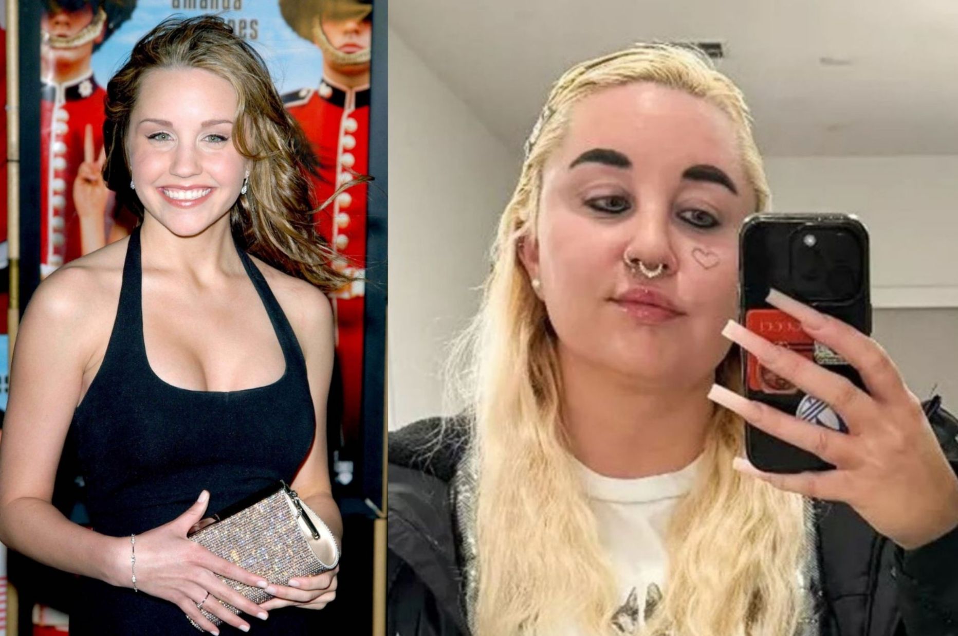 Amanda Bynes'in 2003 ve 2025'teki hali.