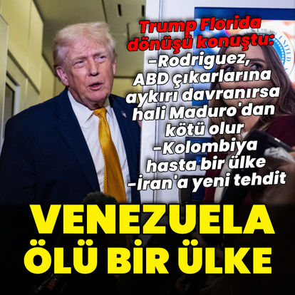 Trump: Venezuela ölü bir ülke