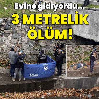 Yürek yakan haber... 3 metrelik ölüm!