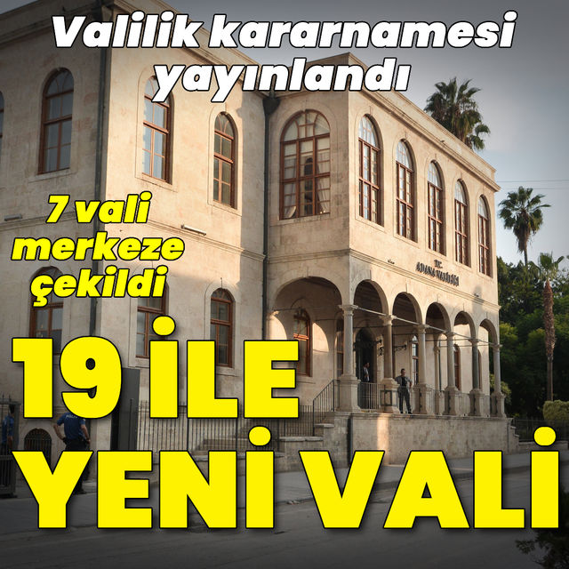 Valiler Kararnamesi yayımlandı
