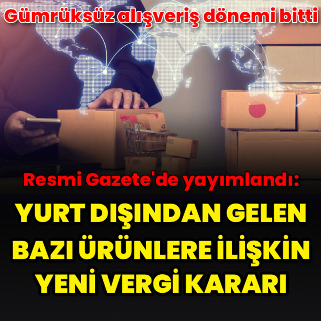 Gümrüksüz alışveriş dönemi bitti