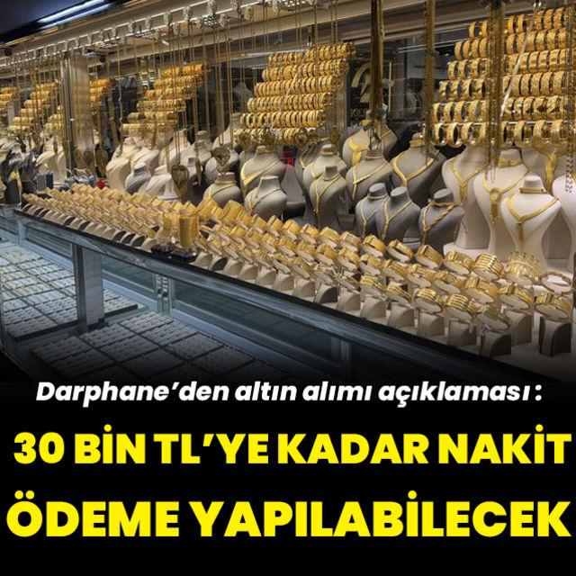 Darphaneden altın alımı açıklaması
